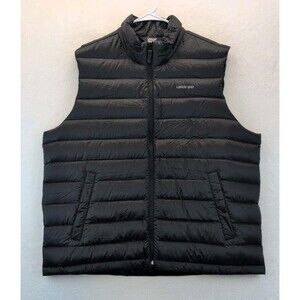 Lands End 600 Fill Power 80/20 Allied Feather & Down Vest Black Men’s XL 46-48